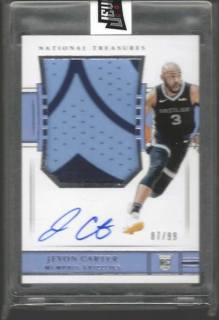 2018-19 National Treasures Rookie Patch Autograph Jevon Carter RC /99 BUCKS RARE