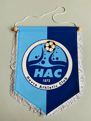 Fanion Vintage HAC Le Havre - Rare Pennant Football Club Français Avant 2000