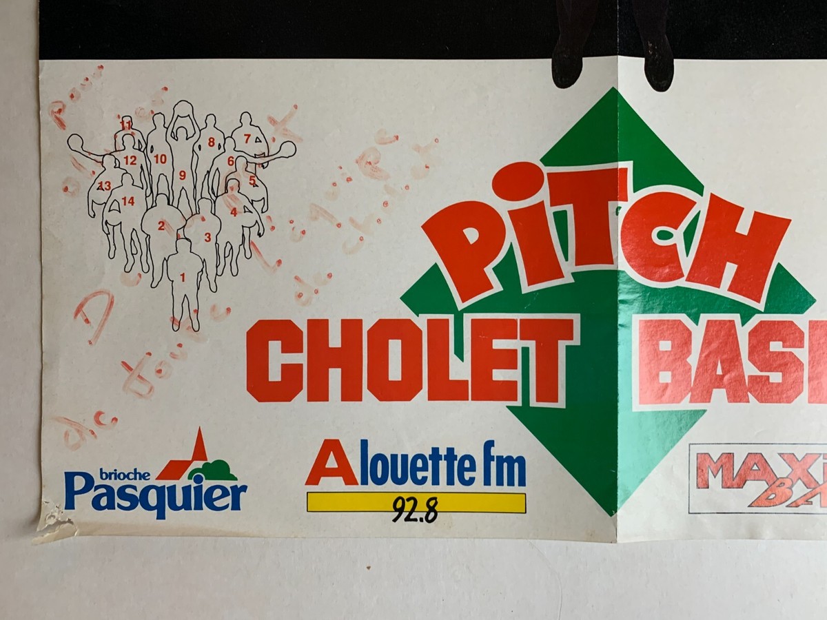 ALBUM IMAGES CHOLET BASKET EN ACTION SAISON 1988-1989 RIGAUDEAU WARNER BILBA