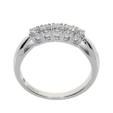 Anello Veretta Damiani Elettra 20072957 Oro Bianco diamanti ring Riviera 0,95kt