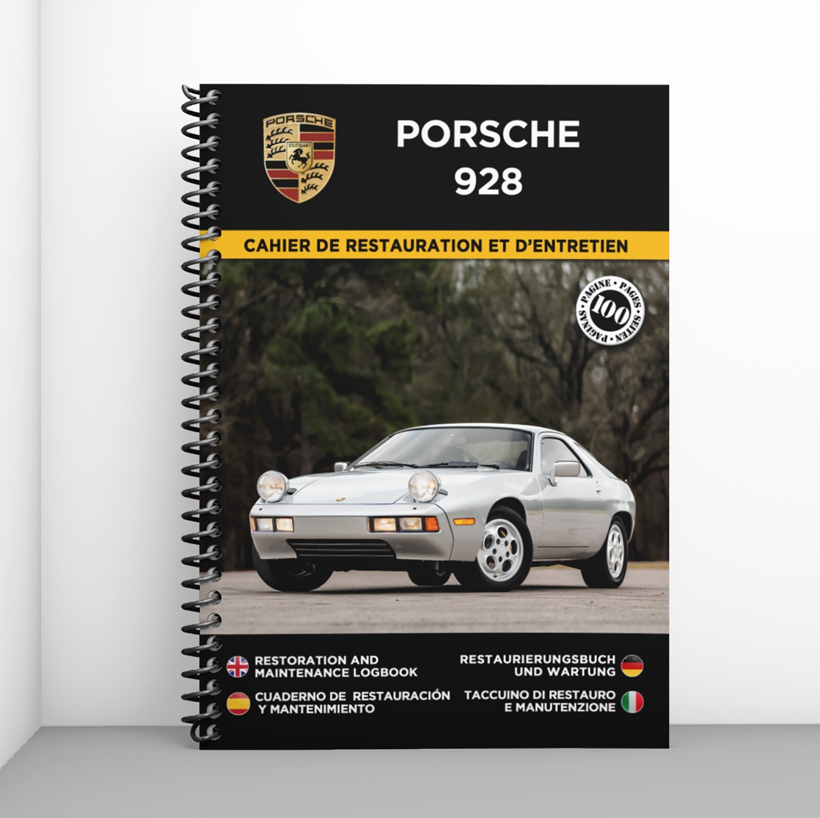 Porsche 928 carnet pour organiser vos réparations et éviter les pannes de circuit