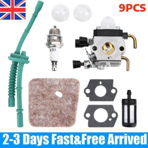 Kit Carburatore Per Stihl FS38 FS45 FS46 FS55 FS74 FS75 FS80 FS85 Hl45 Hl75 Hs70 Hs74 Km55 Km55r Carburatore Per Tosaerba Con Kit Tubo Flessibile Carburatore Filtro Aria Di Ricambio 90520853 - Foto 3