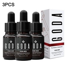 3PCS 15ml GODA For Her Pheromone Perfume for Women Long-Lasting Jasmine  Rose
