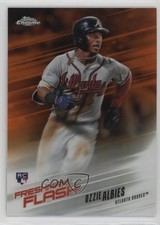 2018 Topps Chrome Freshman Flash Orange Refractor 10/25 Ozzie Albies #8 7j5