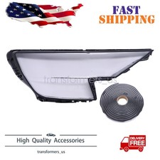 Headlight Lens Cover Shell+Glue For Audi Q8 SQ8 2019-2023 Right Passenger Side