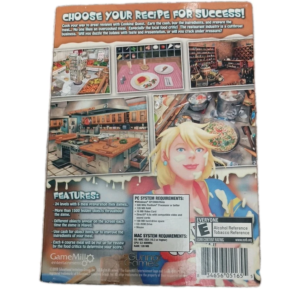COOKING QUEST: SECRET RECIPES HIDDEN INGREDIENTS, PC CD-ROM, 2008 - Image 2 of 2
