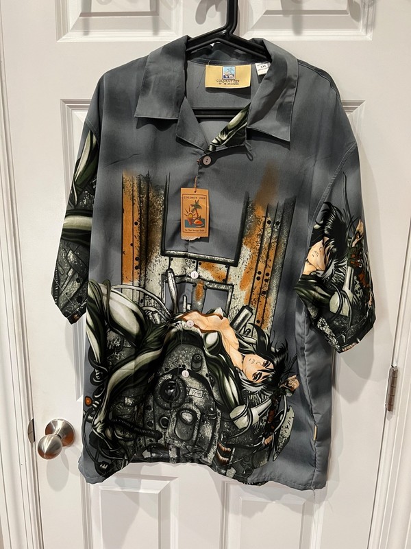 COCONUT PIER BY TOP IMAGE USA SIZE XXL  short sleeve button front shirt