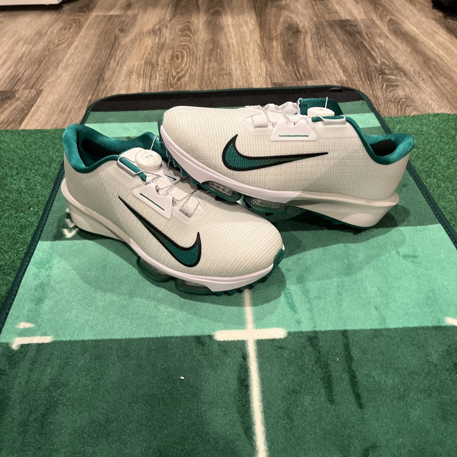Nike Air Zoom Infinity TR NXT% BOA 2 Golf Shoes White Sz 9.5 Wide
