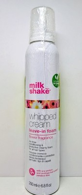 Milk Shake Whipped Cream Leave In Foam  6.8oz  Protective Flower Fragrance VEGAN