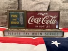 Vintage Coca-Cola Lighted Waterfall Please Pay When Served Original 1950s