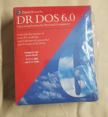 Vintage Dr Dos 6.0 Sealed Box Slight Water Damage To Box (See Pics)