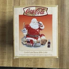 Vintage Porcelian Hinged In Box Coca-Cola Santa Claus.