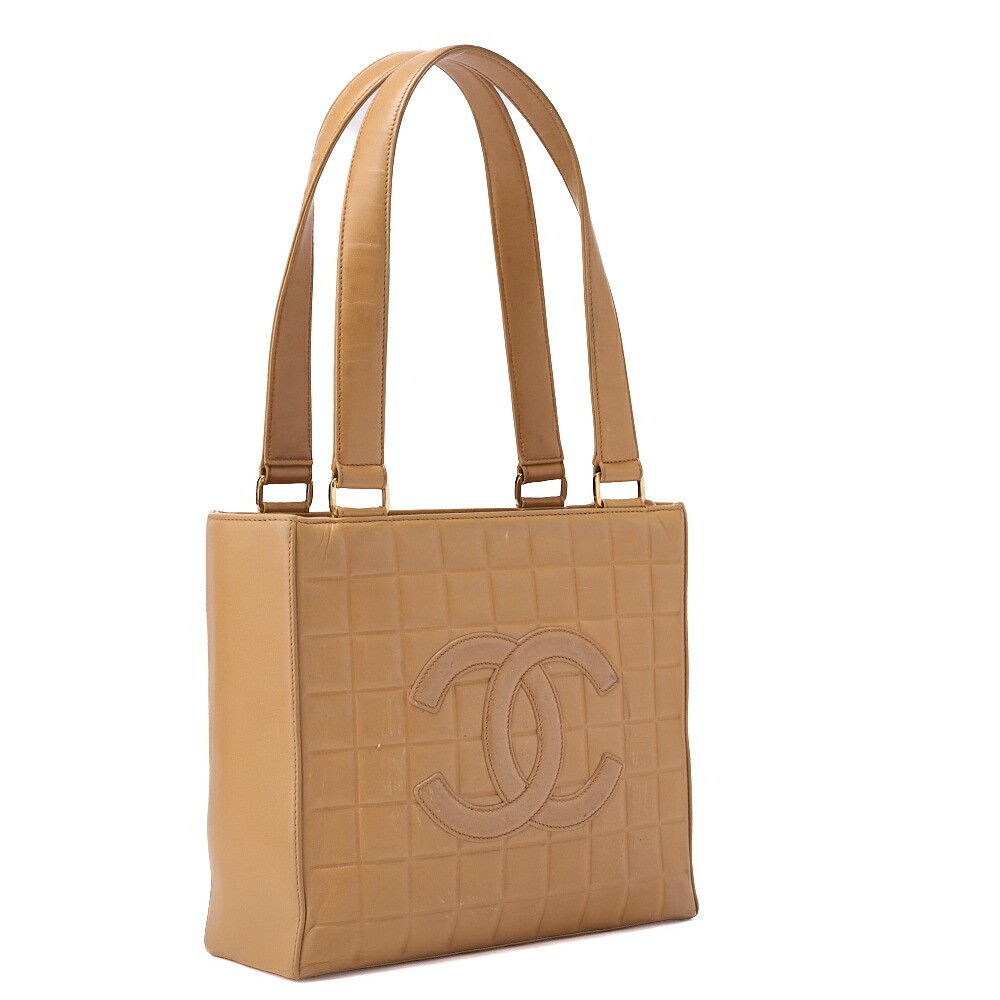 CHANEL Coco Mark Lambskin Shoulder Tote Bag 501567-image