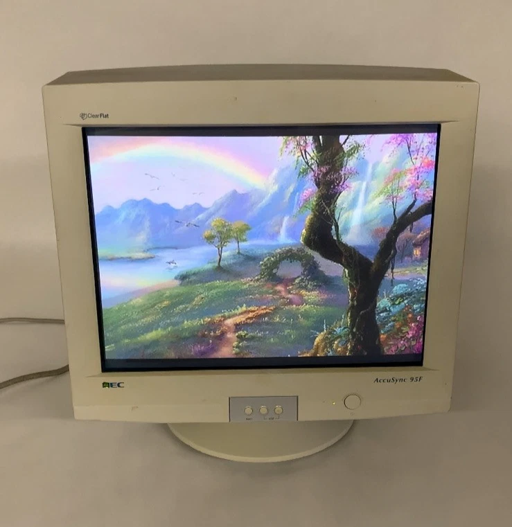 NEC AccuSync 95F M9902 VGA Color Computer Monitor Retro Gaming Grade B Tested - Image 4 of 4