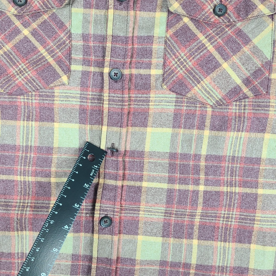 Royal Robbins Shirt Men Large Brown Red Plaid Sahara Outdoor Hiking Button Down* - Image 4 of 4