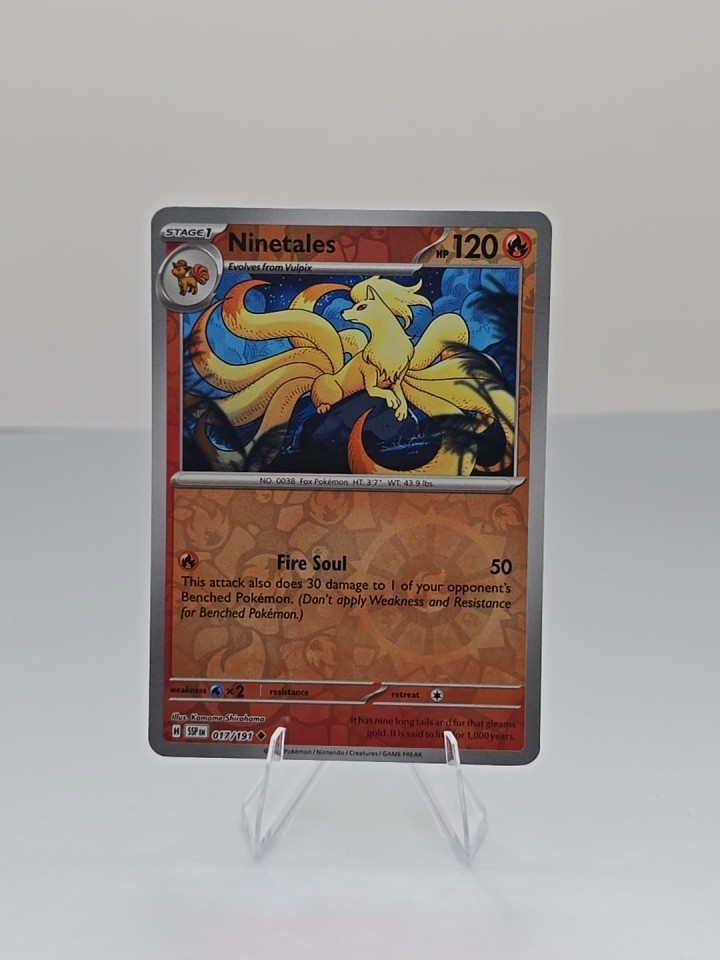 Ninetales 017/191 Sv08: Surging Sparks Reverse Holo Pokémon TCG NM