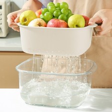 Küchensieb Nudelausstecher Schüssel Abtropfer für Trauben Gemüse Nudeln