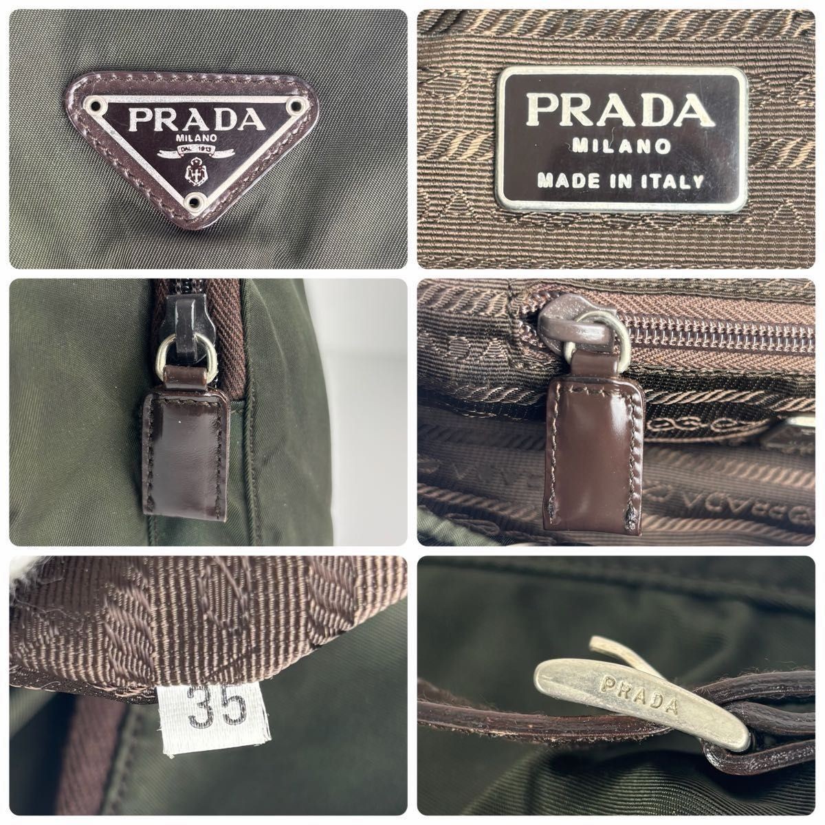 Excellent condition PRADA backpack daypack triang… - image 18