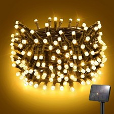 50/100/200 LED Solar Power Fairy String Lights Outdoor Garden Party Xmas 8 Modes