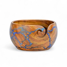 Large Yarn Bowl for Crocheting, Indian Rosewood Knitting Wooden Large Yarn Bo...