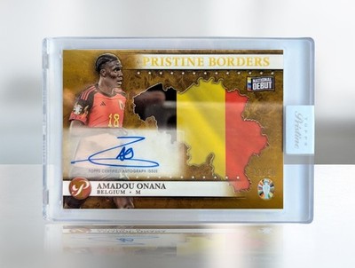 Amadou Onana - Topps Pristine Road to UEFA EURO 2024 - PBA-AO - /50 - Autograph