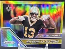 2020 Panini Prizm Go Hard or Go Home Gold Prizm /10 Michael Thomas #4