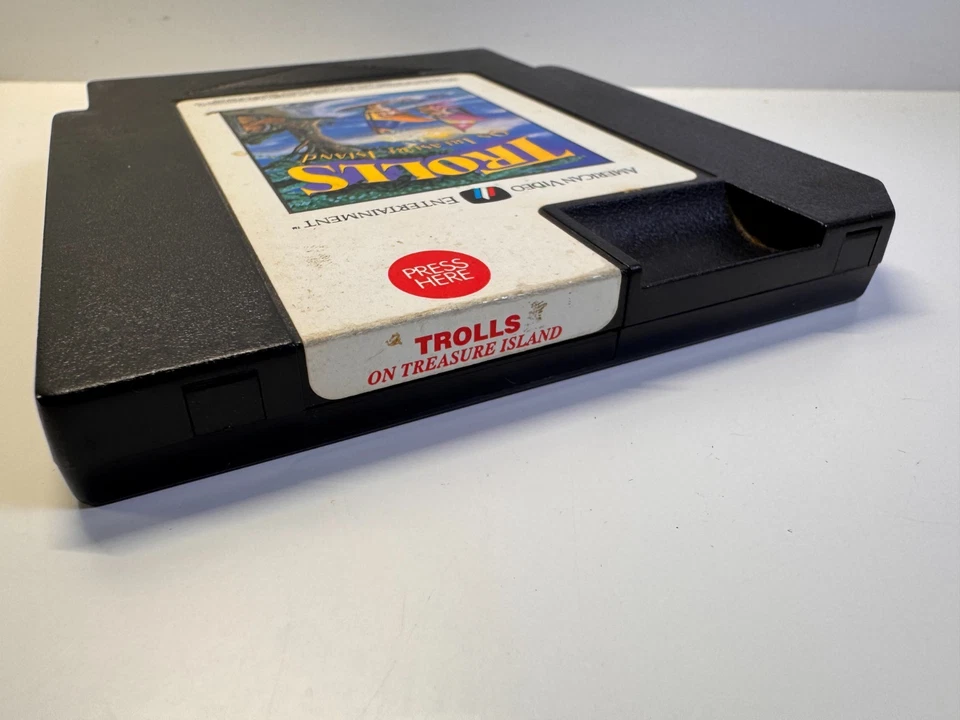 Trolls on Treasure Island (Nintendo NES, 1994) Authentic. Tested. Sleeve. - Image 4 of 4
