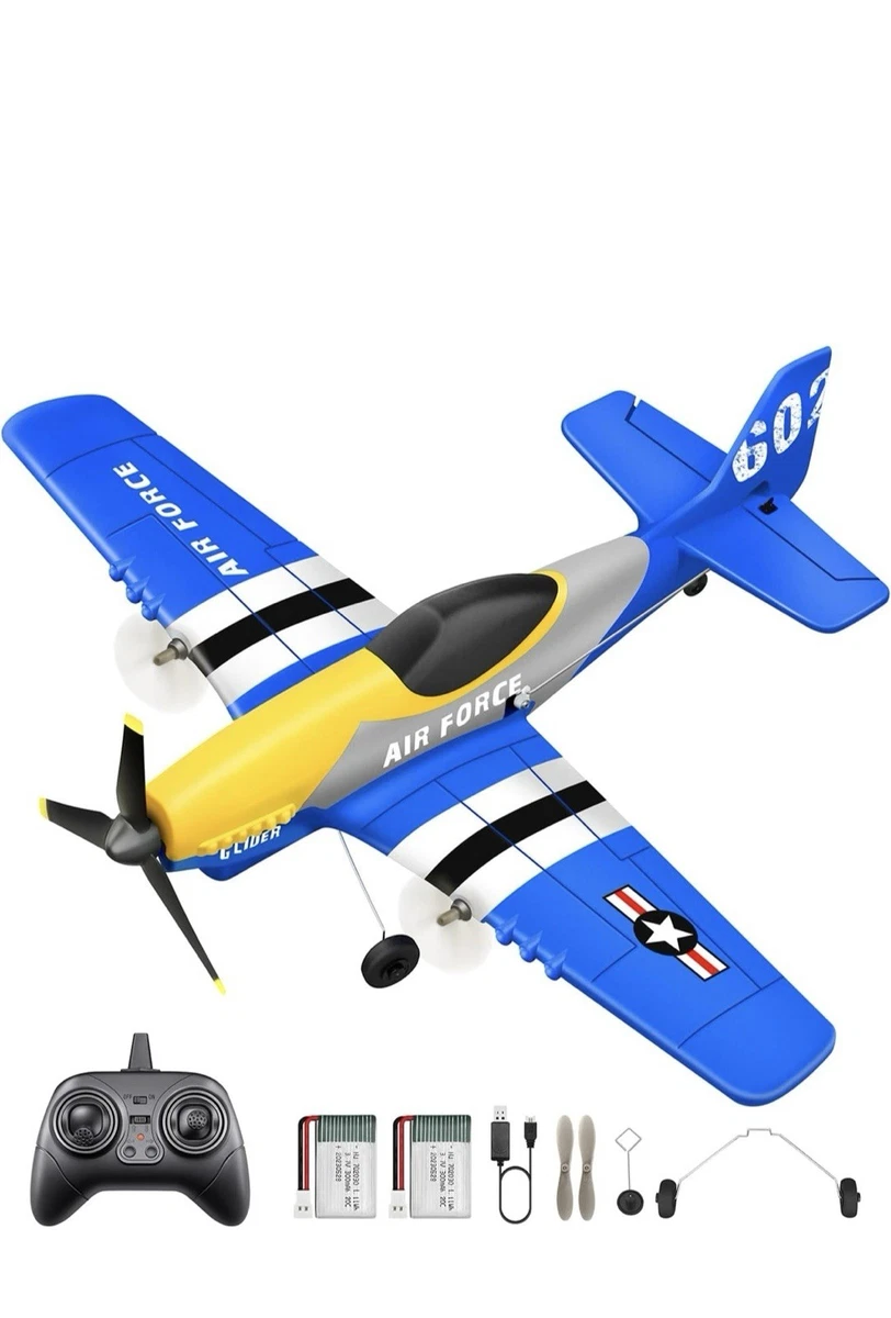 Mini Avión Teledirigido Teeggi KF802 – 2.4 GHz, Ligero Y Fácil De Controlar, Para Principiantes, Interior Y Exterior