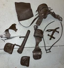 Marx Johnny West Thunderbolt Complete Set Of Brown Cowboy Saddle Tack & Extra