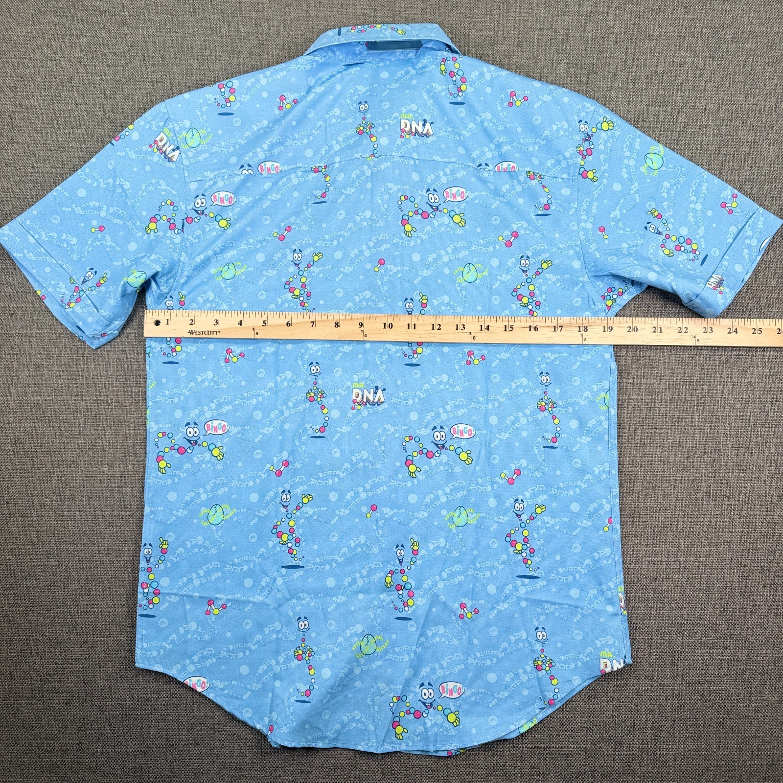 RSVLTS  Jurassic Park Mr. DNA Kunuflex Men's Blue Shirt Small Button Down image 7