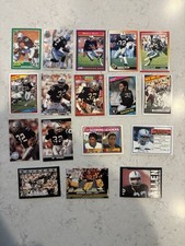 Oakland/LA Raiders RB Lot of 17 Cards Featuring HOF Marcus Allen Cards NM