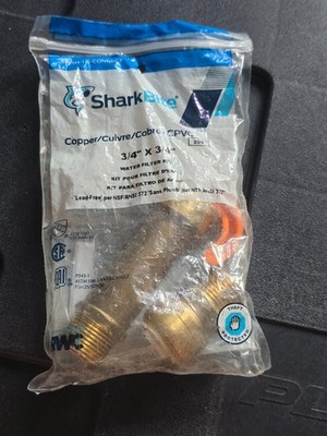   SharkBite Max 3/4 in. Push-to-Connect Brass Water Filter Installation Kit