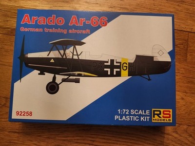Arado Ar-66 German Training Aircraft kit# 92258 by RS Models scale 1:72