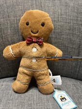NWT Jellycat Original Jolly Gingerbread Boy Fred Plush HTF