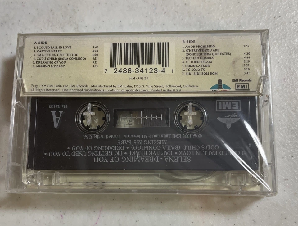 Dreaming of You by Selena (Cassette, 1995) SEALED CRACKED CASE Tejano Latin - Image 4 of 4