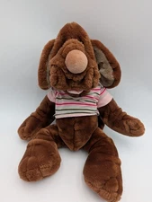 Ganz Wrinkles Dog Hand Puppet Plush 1981 Stuffed Animal Toy