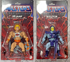 2025 MATTEL 80th Anniv. RETRO MOTU PUNCHING HE-MAN & SKELETOR ACTION FIGURES