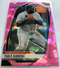 2025 Panini Prizm Baseball Pablo Sandoval San Francisco Giants Pink Cracked Ice