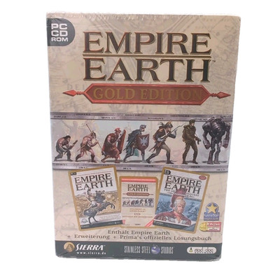 Empire Earth Gold Edition PC Klassiker Strategie RTS Game inkl Addon Neu Sealed