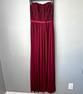 Davids Bridal Bridesmaid Dress Wine | eBay