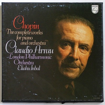 CHOPIN Complete Works For Piano And Orchestra Claudio Arrau 3 LP BOX HOLLAND