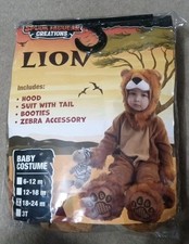Spooktacular Baby Lion Halloween Costume Toddler Lion Jumpsuit 18-24 Months