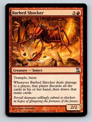 MTG Barbed Shocker  144/301 Time Spiral Regular NM