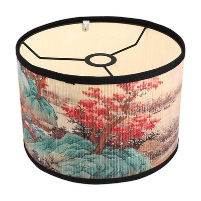 Bamboo Lampshade 11.81 Inch Asian Inspired Pendant Lamp Shade for Home Lighti...