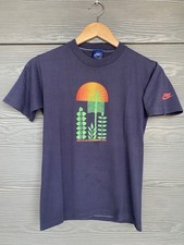 True Vintage 1983 Bloomsday Marathon Shirt Sz M Spokane WA Nike 80s Blue Tag