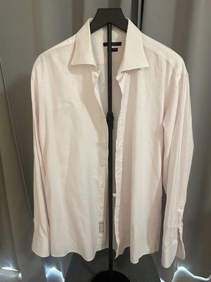 Camicissima Men's Slim Fit Pink 100% Cotton Dress Shirt