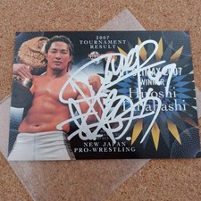 Bbm Pro Wrestling Card Hiroshi Tanahashi Autographjapan Engraved G1