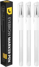 3pcs Skin Marker Pen Eyebrow PMU Microblading Outline Pencil Felt Pen White