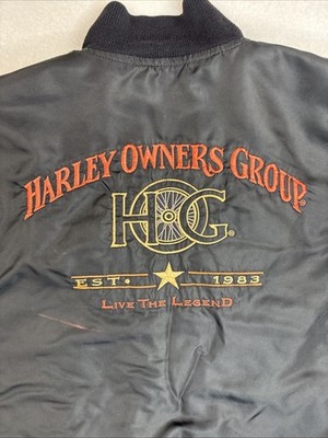 Harley-Davidson Vintage Made In USA HOG Harley Owners Group Bomber