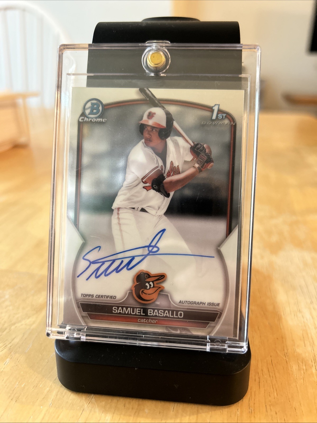 2023 Bowman Chrome 1st Auto Samuel Basallo #CPA-SB Orioles